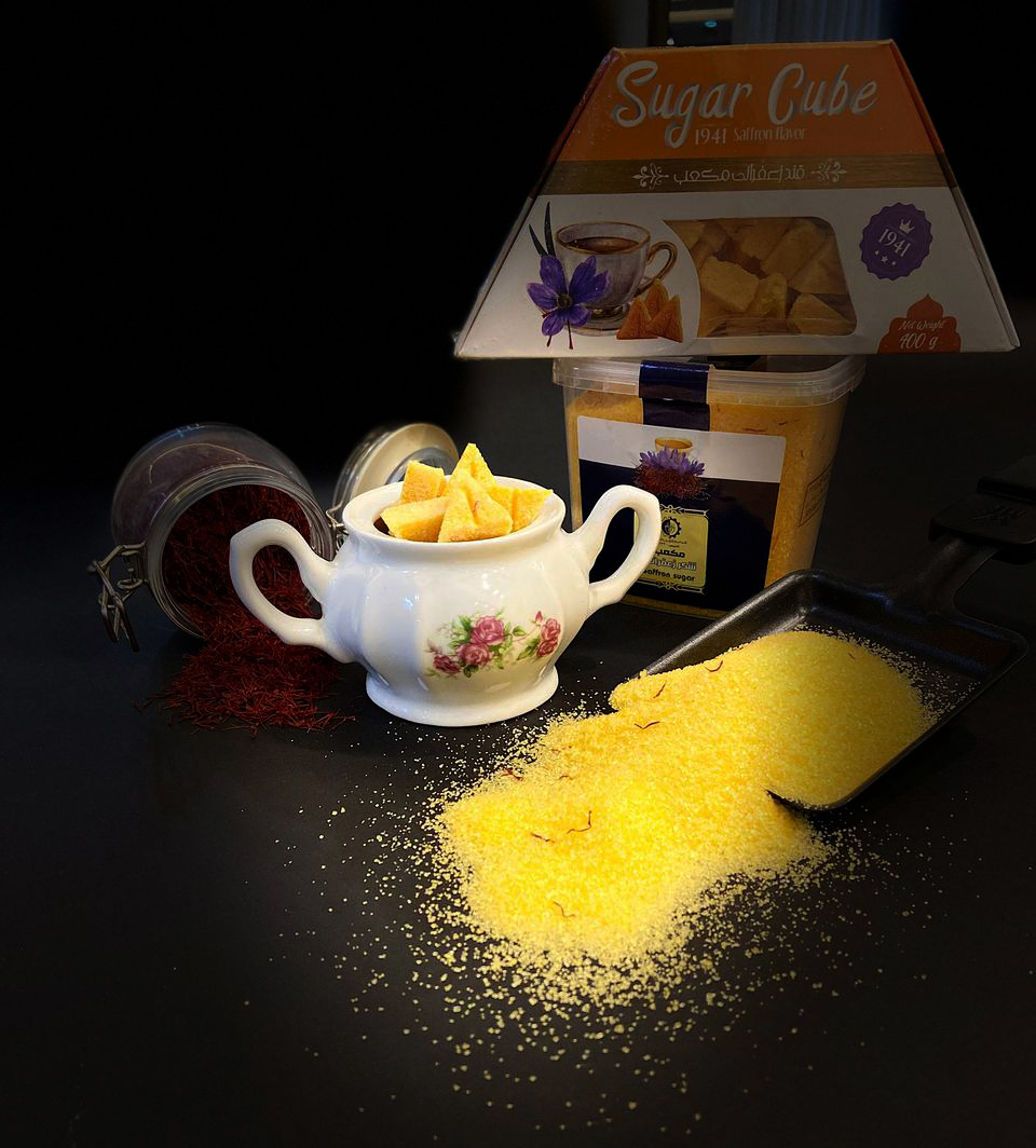 saffron cubes sugar   شکر زعفرانی     قند زعفرانی